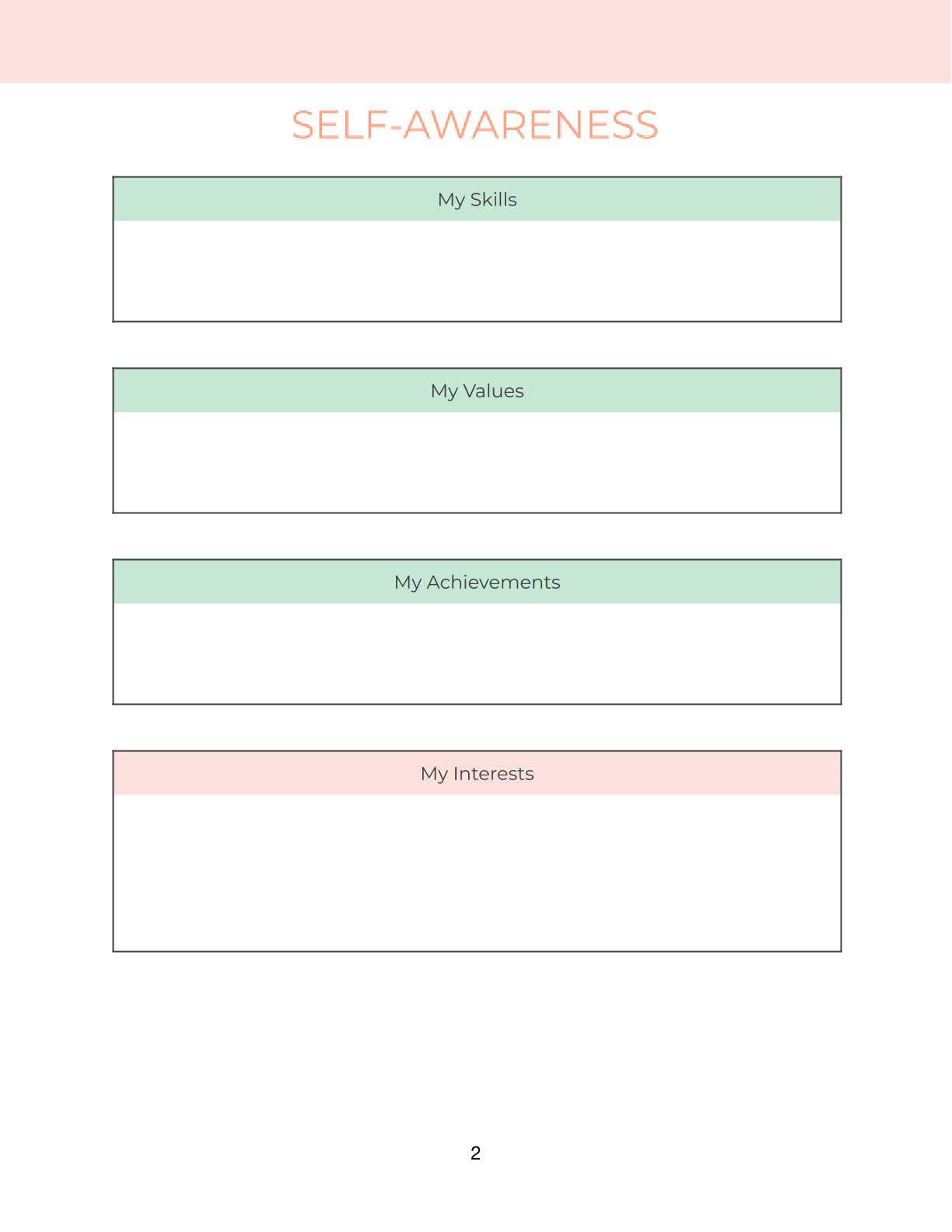 Free Personal Development Planner Template