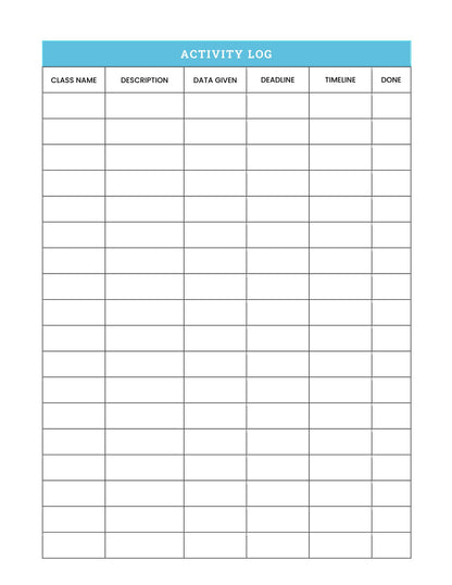 Free Digital Teacher Planner Template