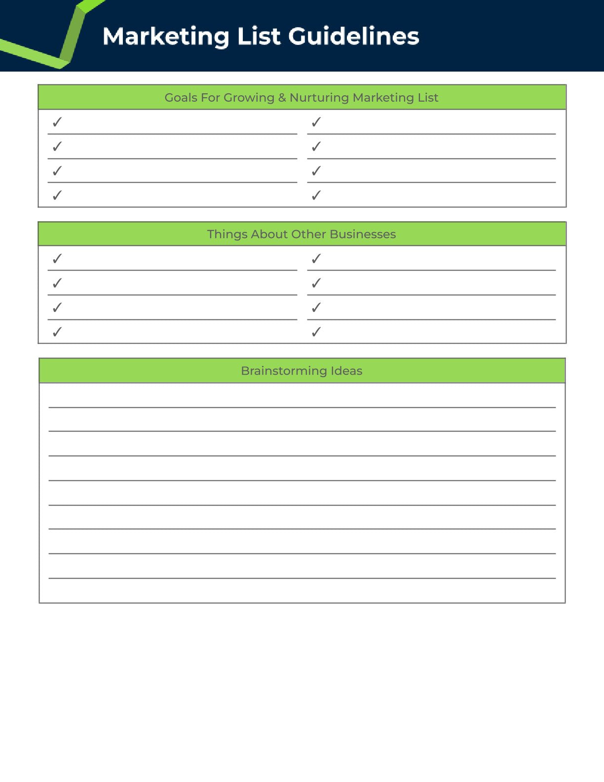 Free Sales Funnel Planner Template