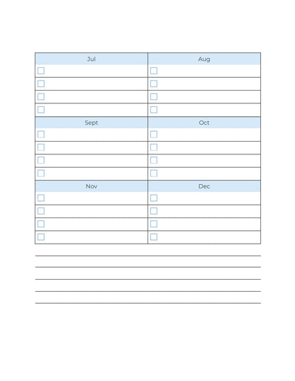 Free Monthly Sales Planner Template