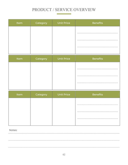 Free Etsy Marketing Planner Template