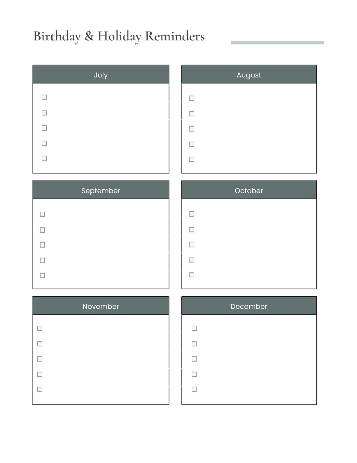 Free Family Schedule Planner Template