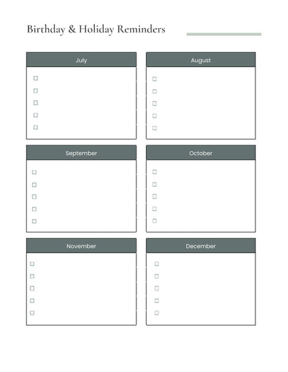 Free Family Schedule Planner Template