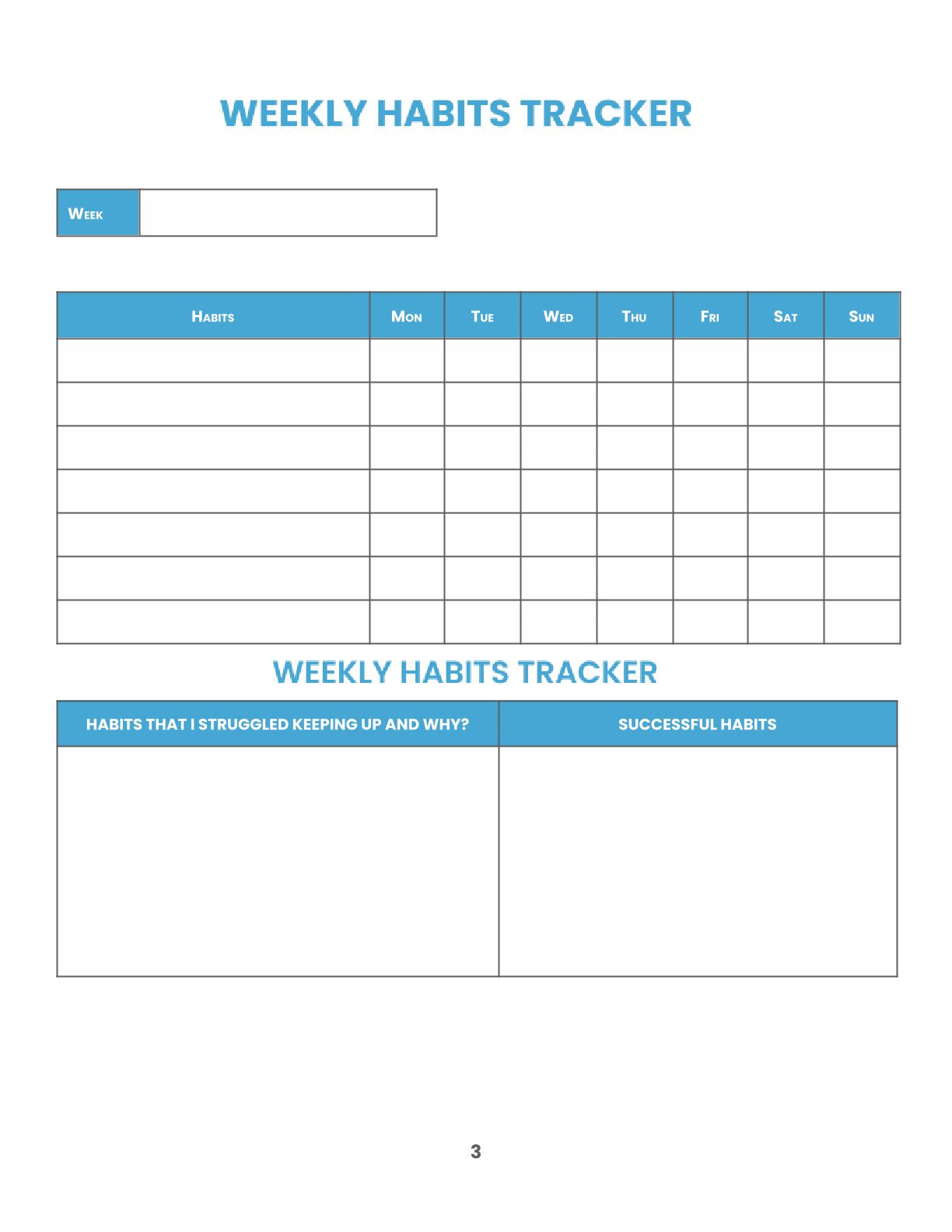 Free Mental Health Planner Template