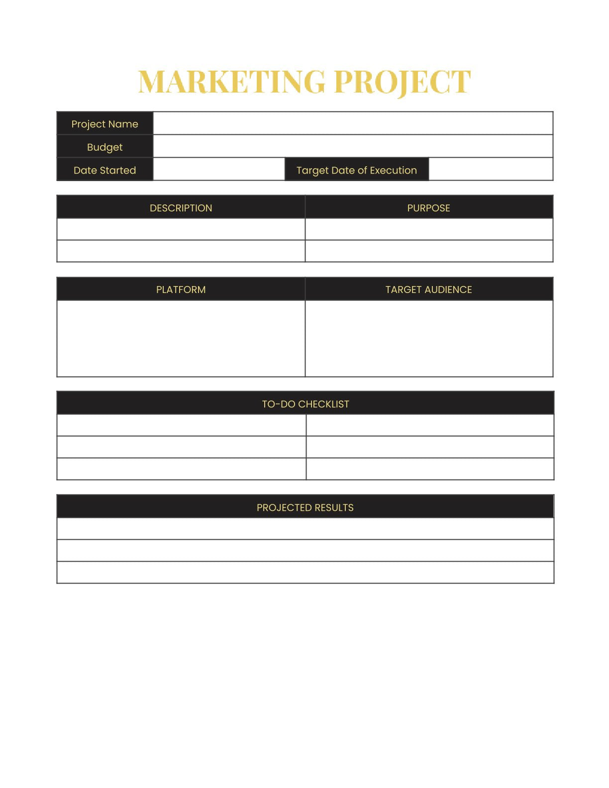 Free Hotel Marketing Planner Template