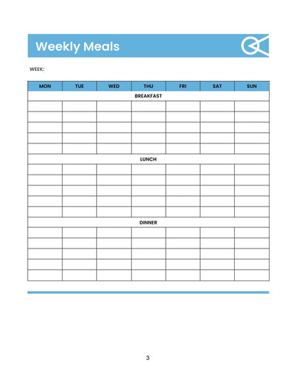 Free Weekly Personal Planner Template