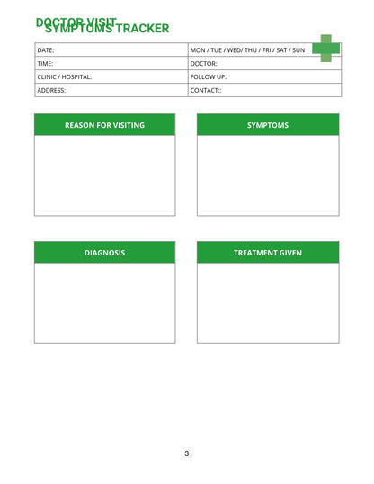 Free Medical Appointment Planner Template