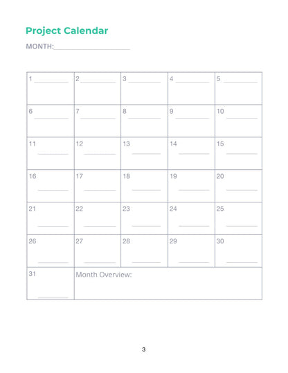 Free Software Development Planner Template