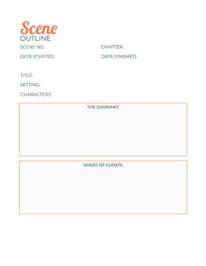 Free Story Planner Template