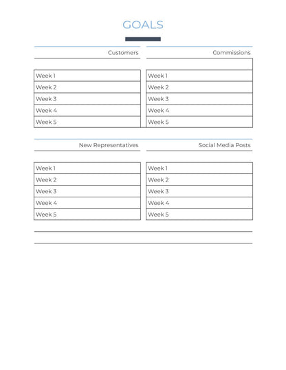 Free Monthly Sales Planner Template