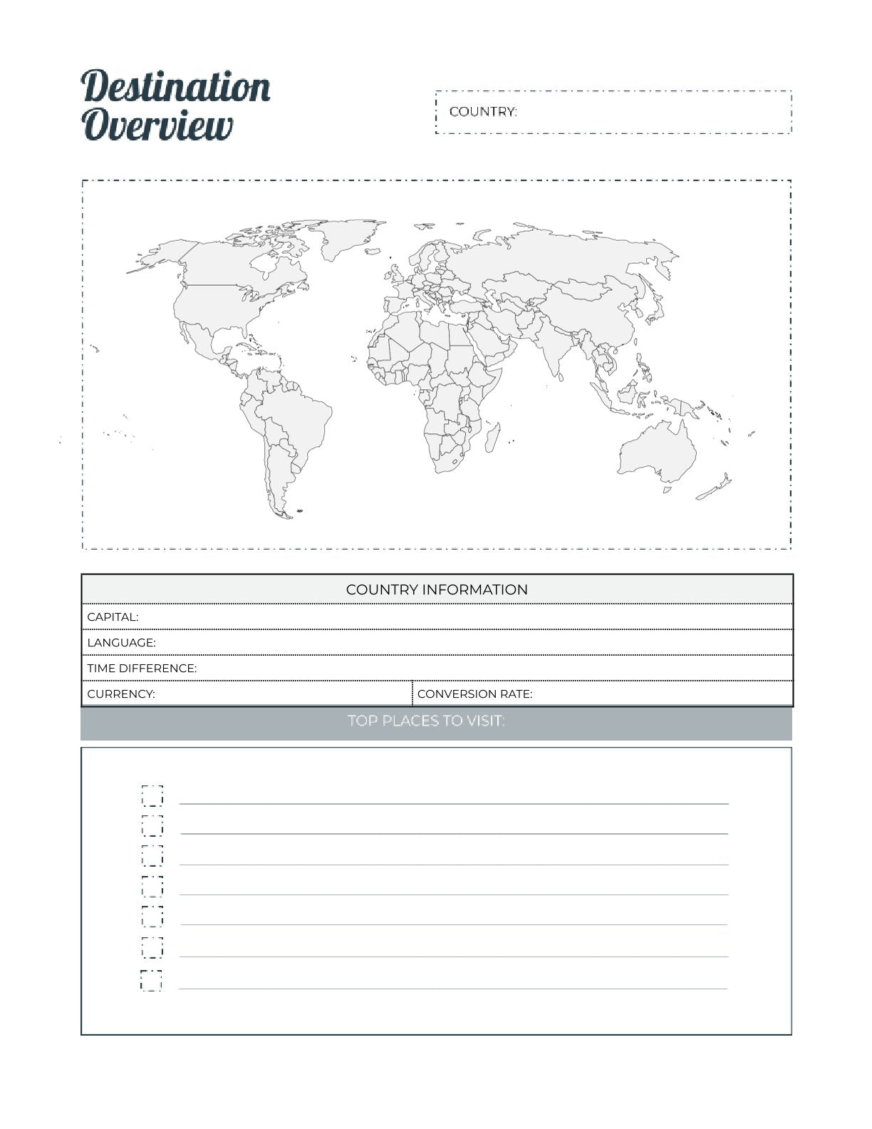 Free Route Planner Template