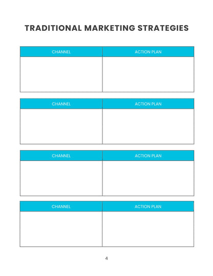 Free Weekly Marketing Planner Template