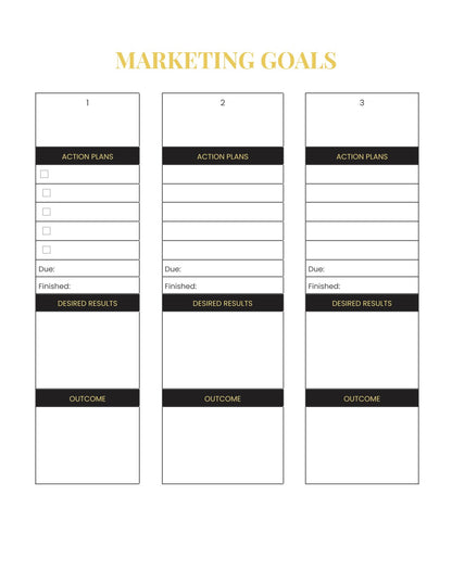 Free Hotel Marketing Planner Template