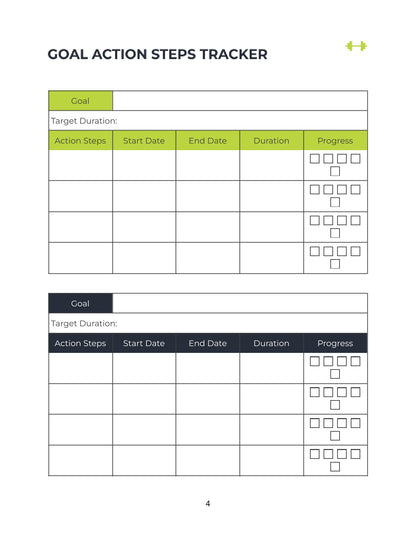 Free Fitness Training Planner Template