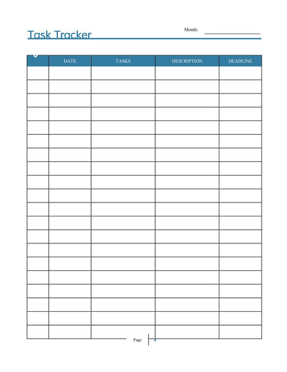 Free Monthly Personal Planner Template