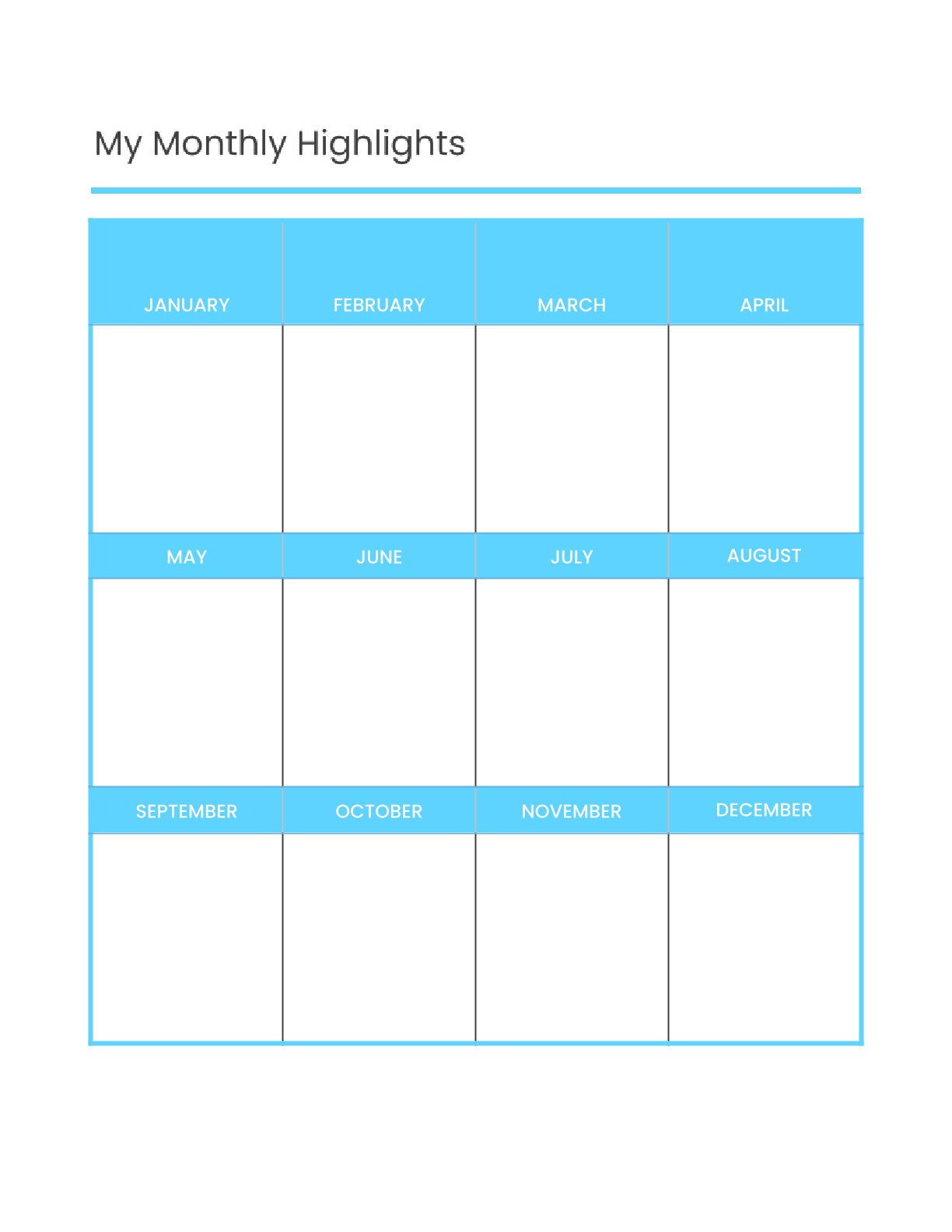 Free Mini Life Planner Template