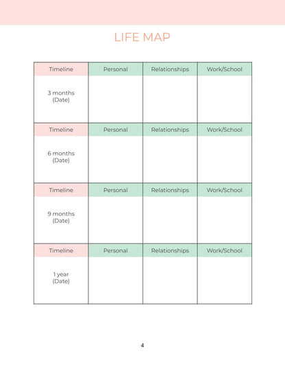 Free Personal Development Planner Template