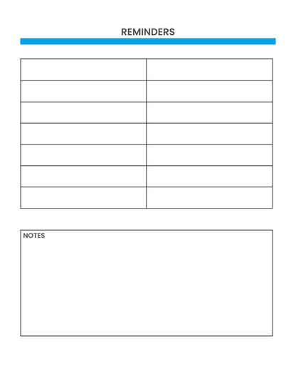 Free Medical Planner Template