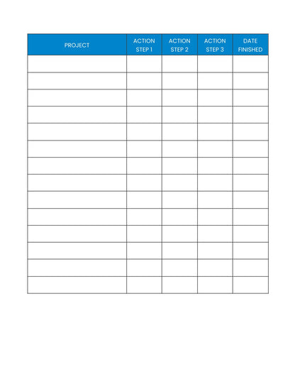 Free Project Management Planner Template