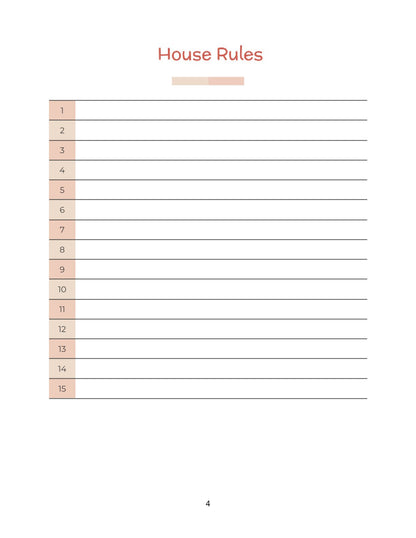 Free Personal Family Planner Template