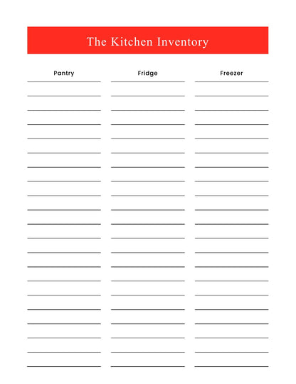 Free Meal Menu Planner Template