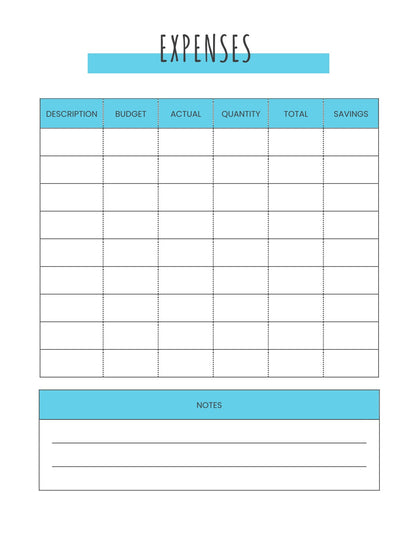 Free Kids Birthday Party Planner Template