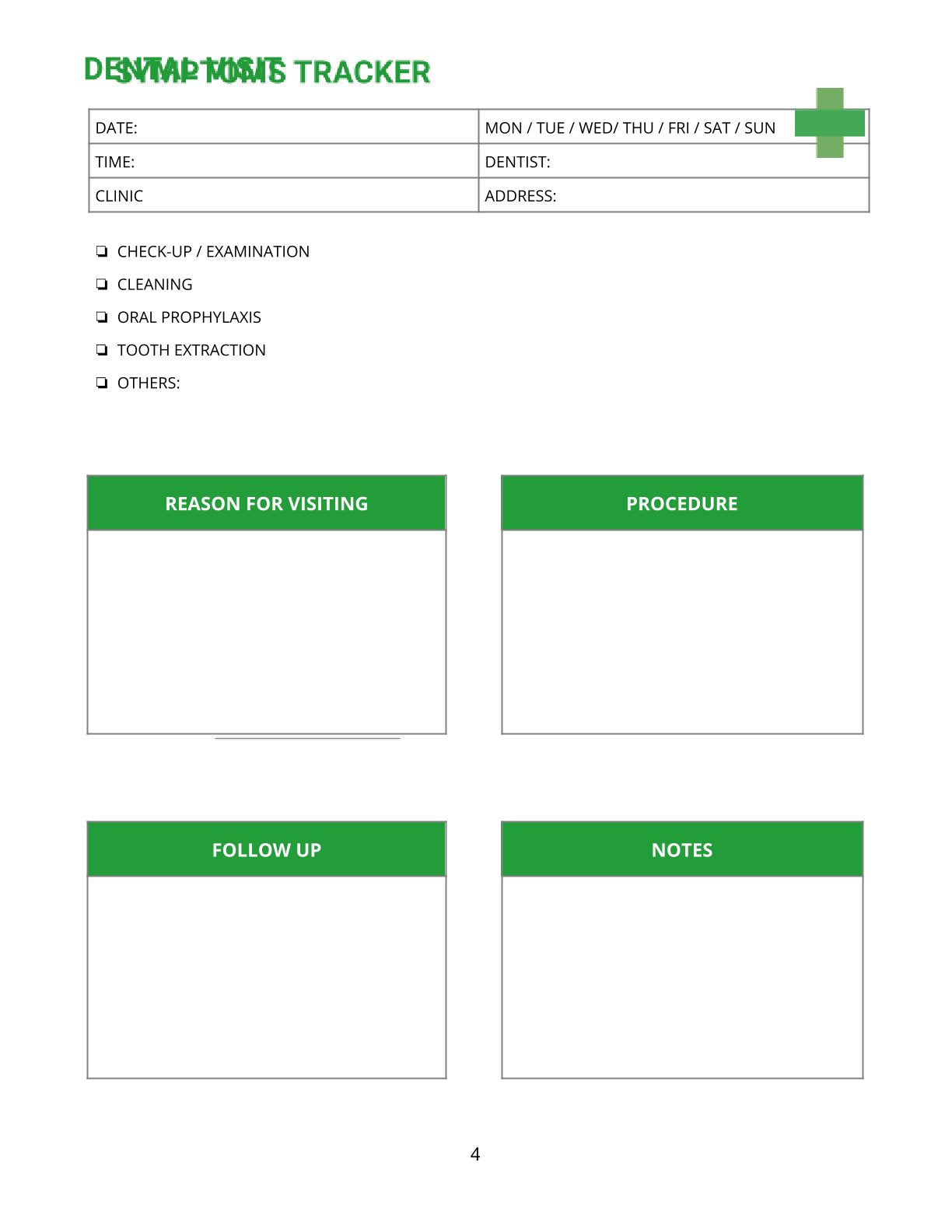 Free Medical Appointment Planner Template