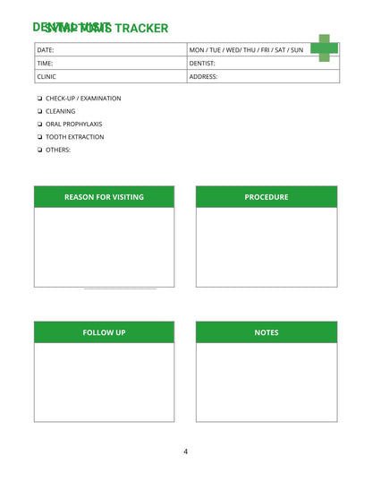 Free Medical Appointment Planner Template