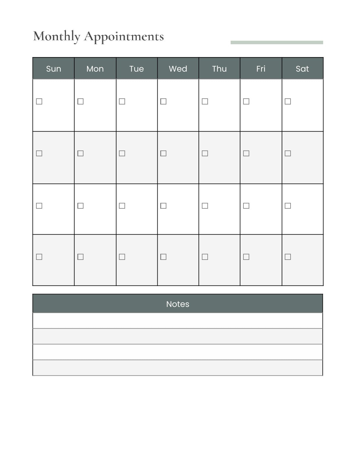 Free Family Schedule Planner Template