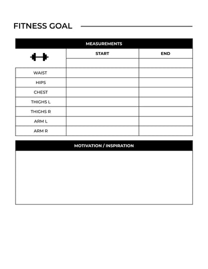 Free Minimalist Workout Planner Template