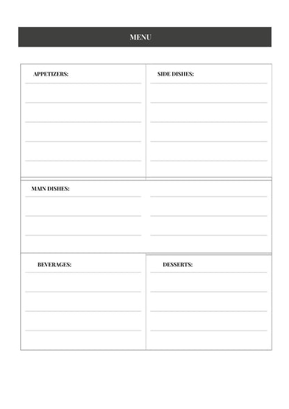 Free Gift Event Planner Template