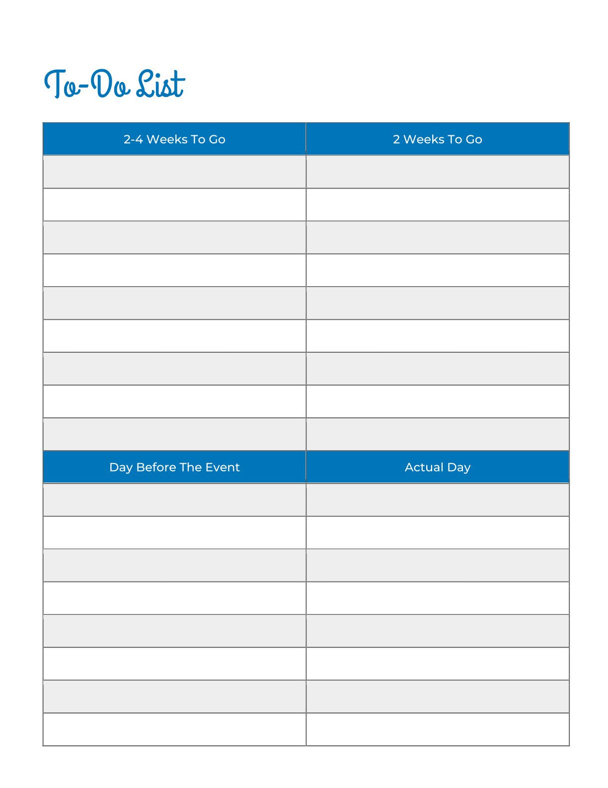 Free Dog Event Planner Template