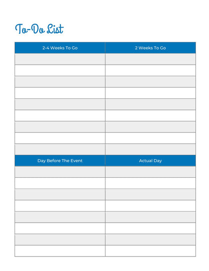 Free Dog Event Planner Template