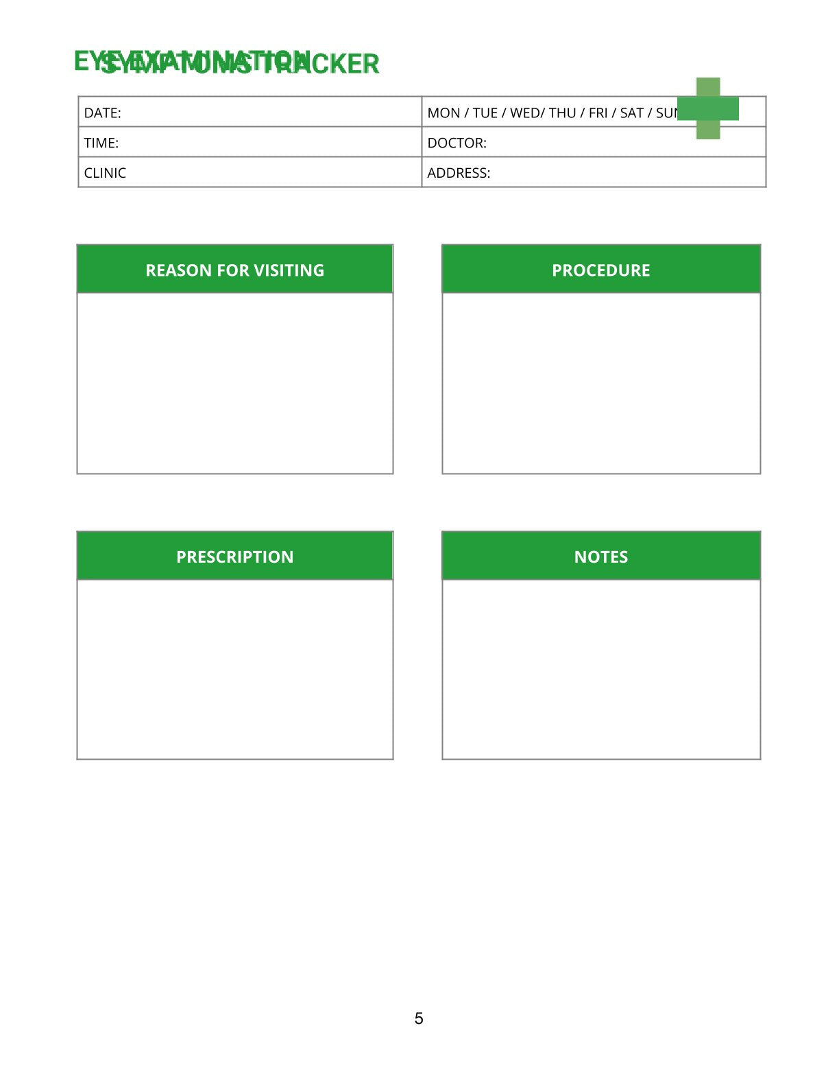 Free Medical Appointment Planner Template