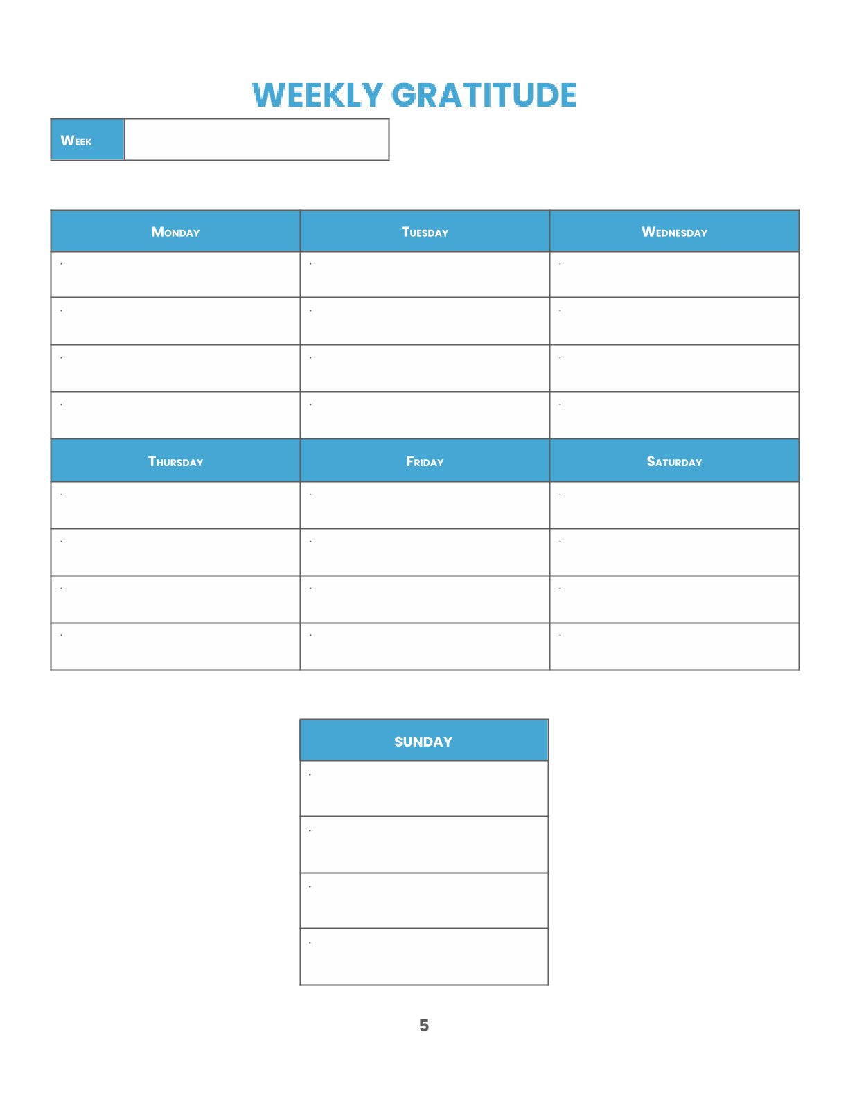 Free Mental Health Planner Template