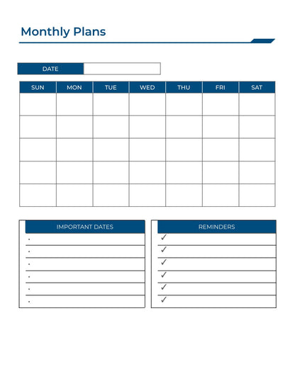 Free Printable Work Planner Template