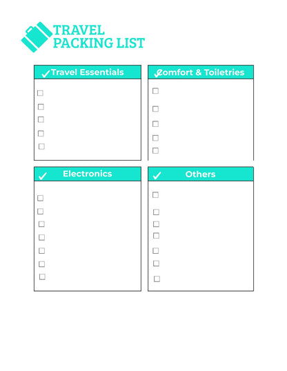 Free Holiday Trip Planner Template