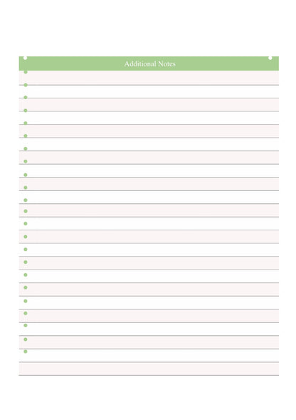 Free 12 Month Life Planner Template