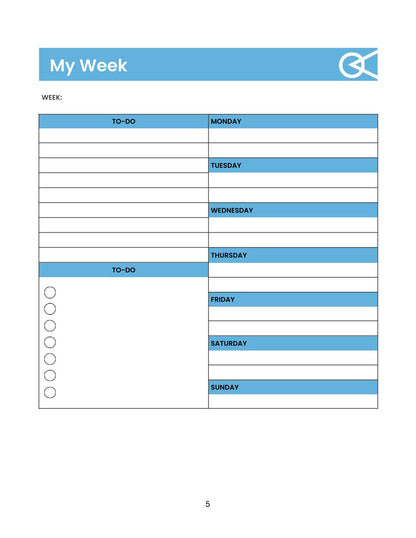 Free Weekly Personal Planner Template