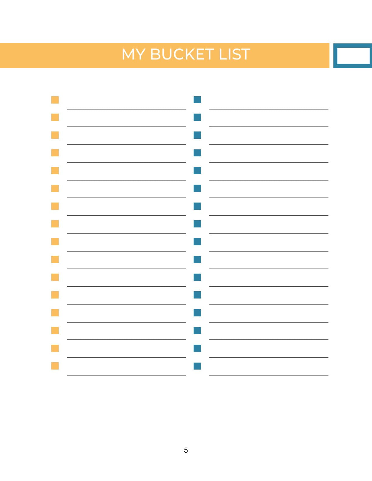 Free Digital Personal Planner Template