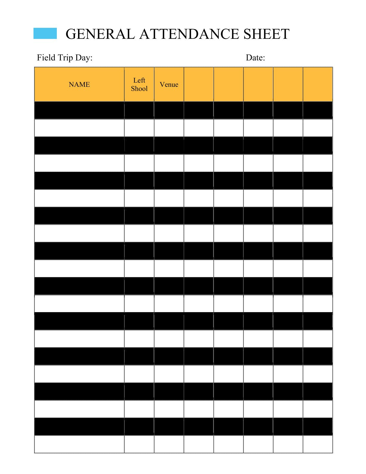 Free Field Trip Planner Template