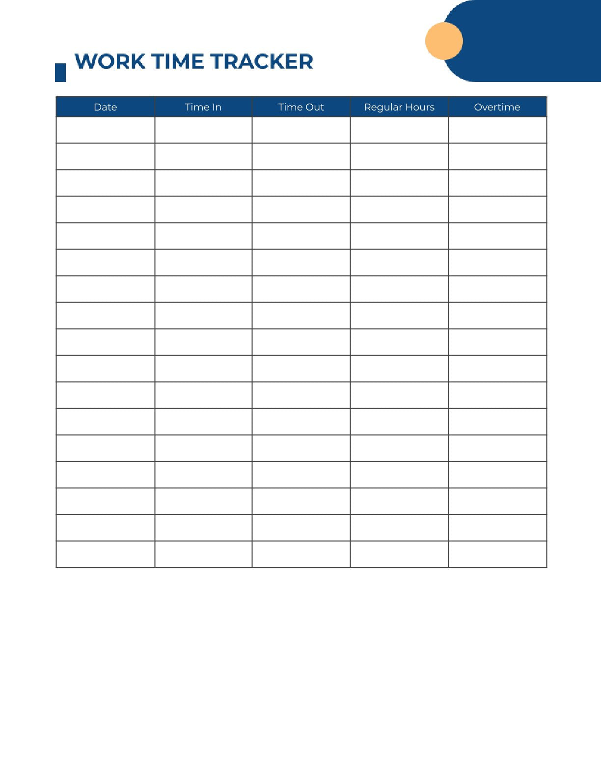 Free Employee Work Planner Template