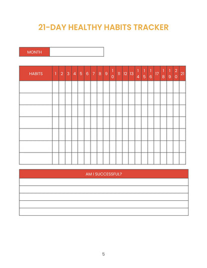 Free Weight Training Planner Template