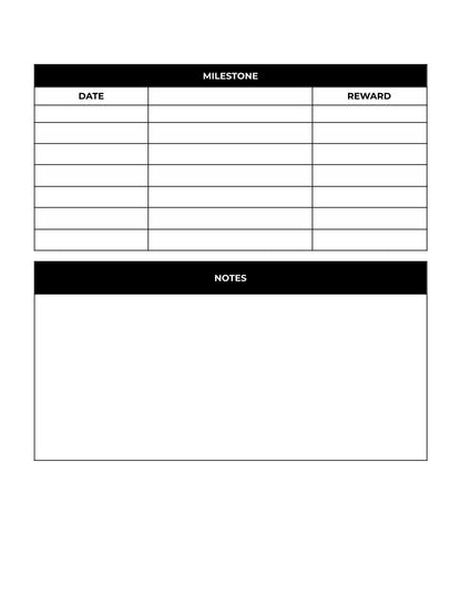 Free Minimalist Workout Planner Template