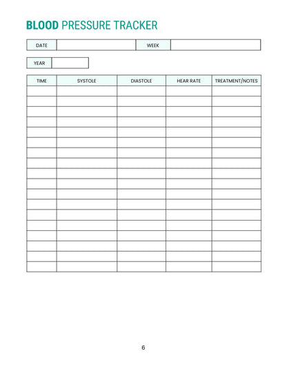 Free Digital Medical Planner Template