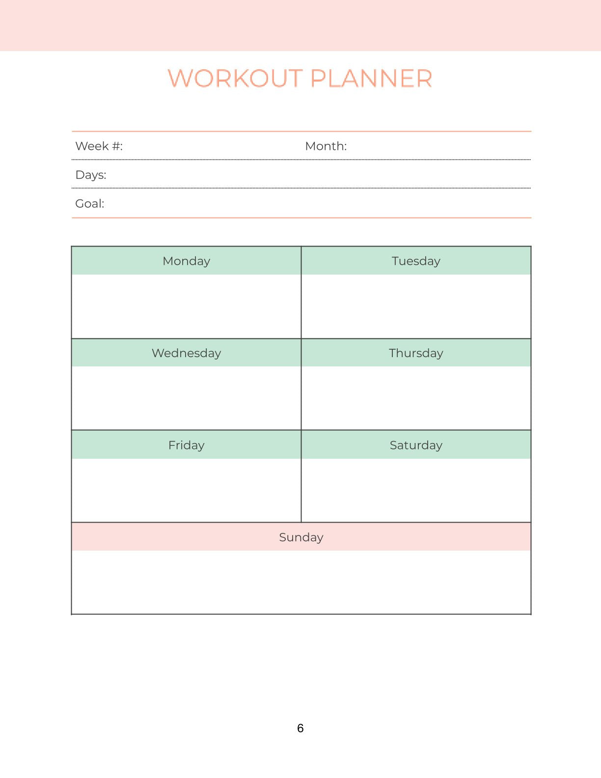 Free Personal Development Planner Template