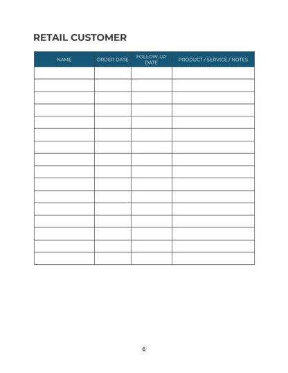 Free Network Marketing Planner Template