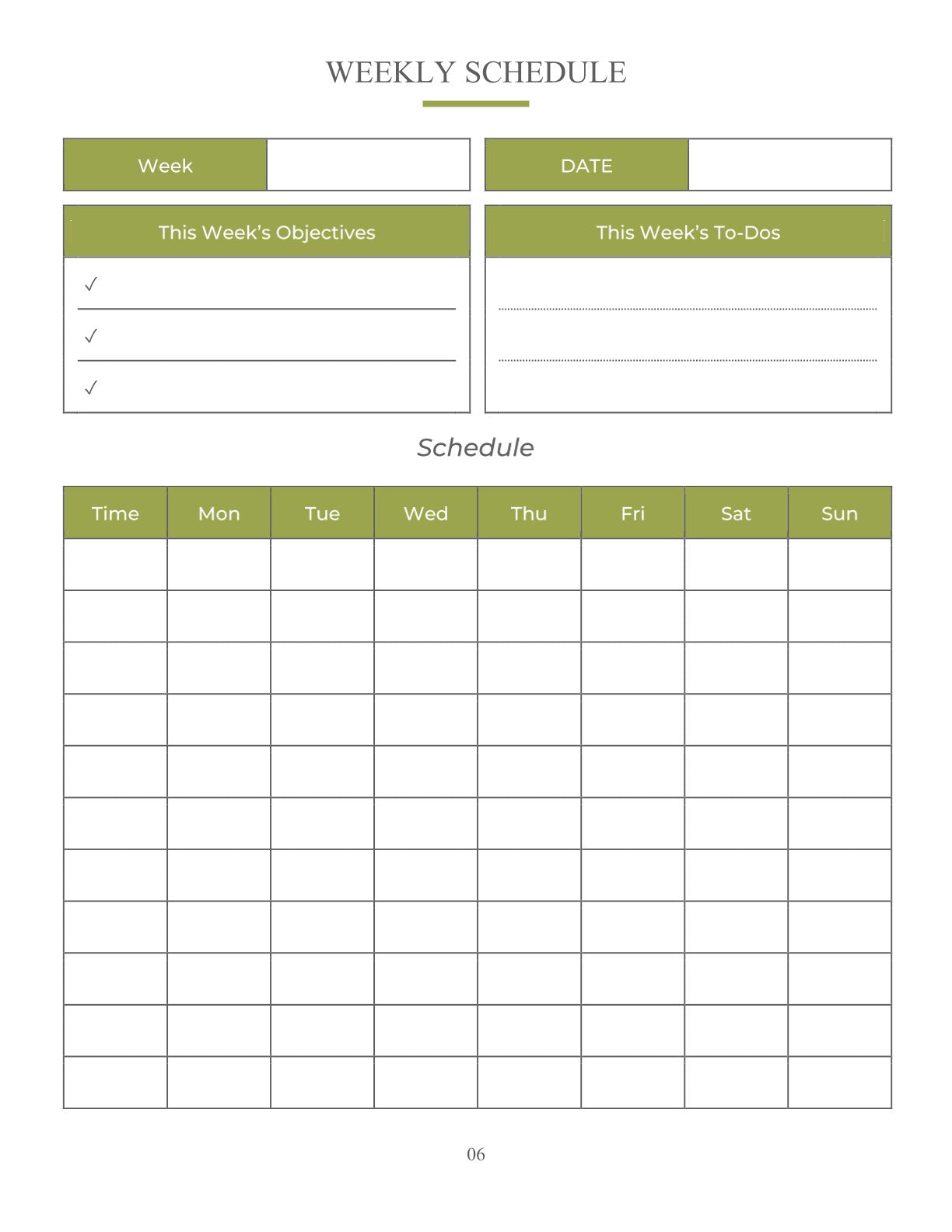 Free Etsy Marketing Planner Template