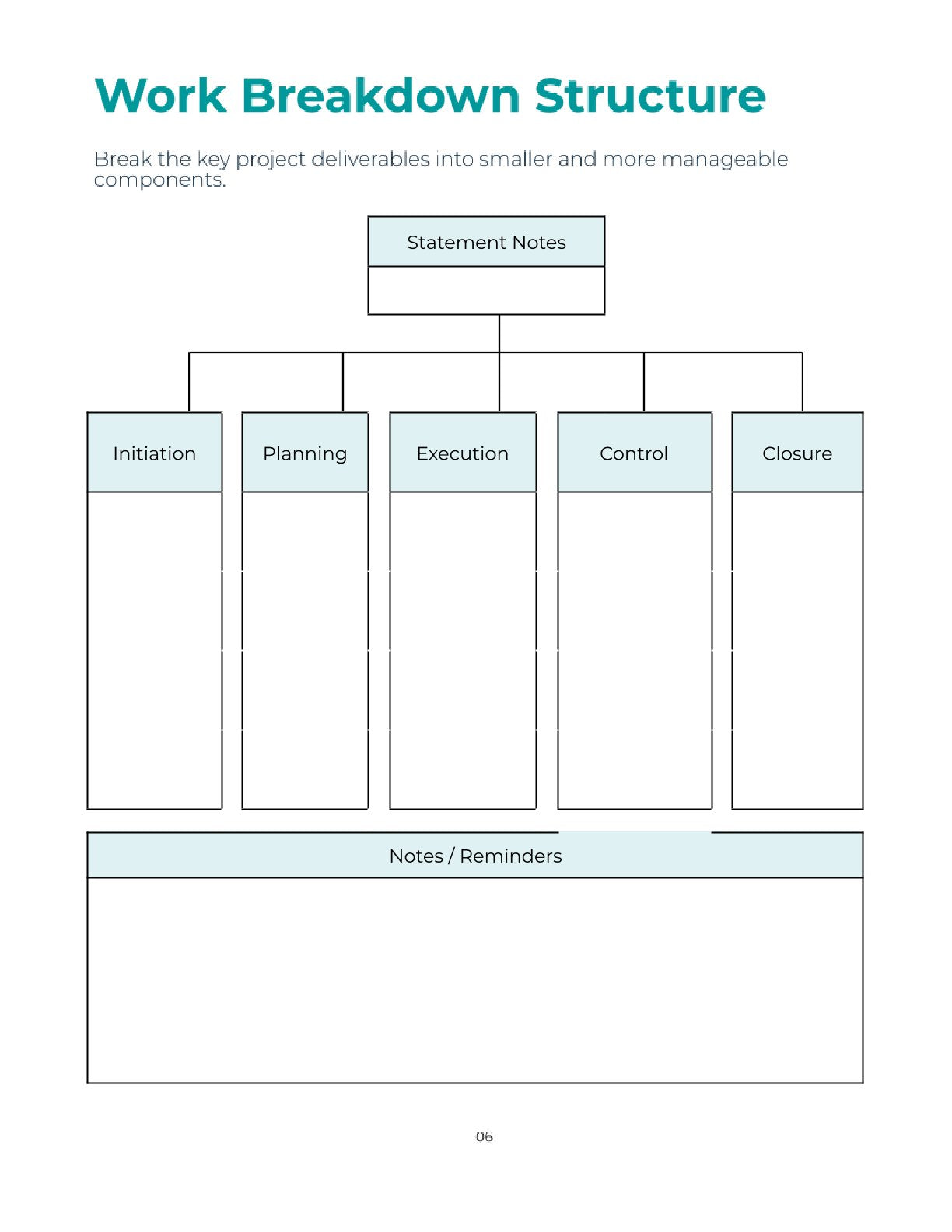 Free Software Project Planner Template