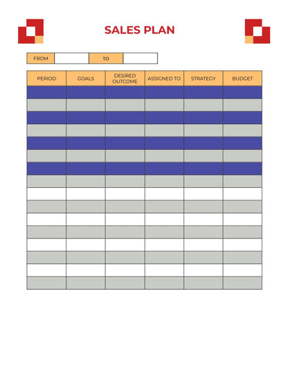 Free Sales Tracker Planner Template